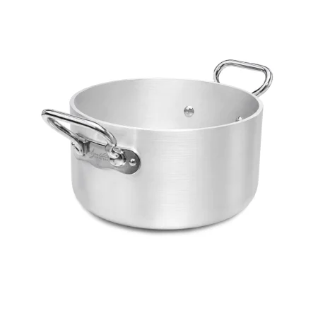 Casseruola alta in Alluminio 5mm per Induzione con 2 Maniglie in Acciaio Inox