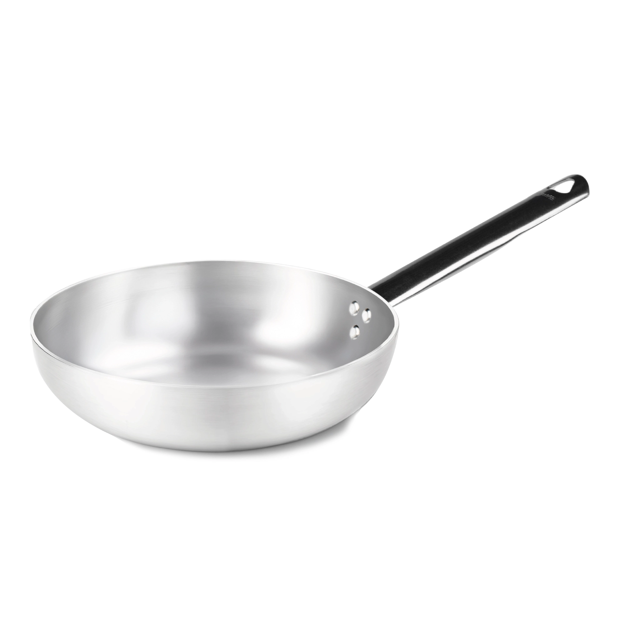 Padella svasata alta a saltare in alluminio 3mm - 1 manico