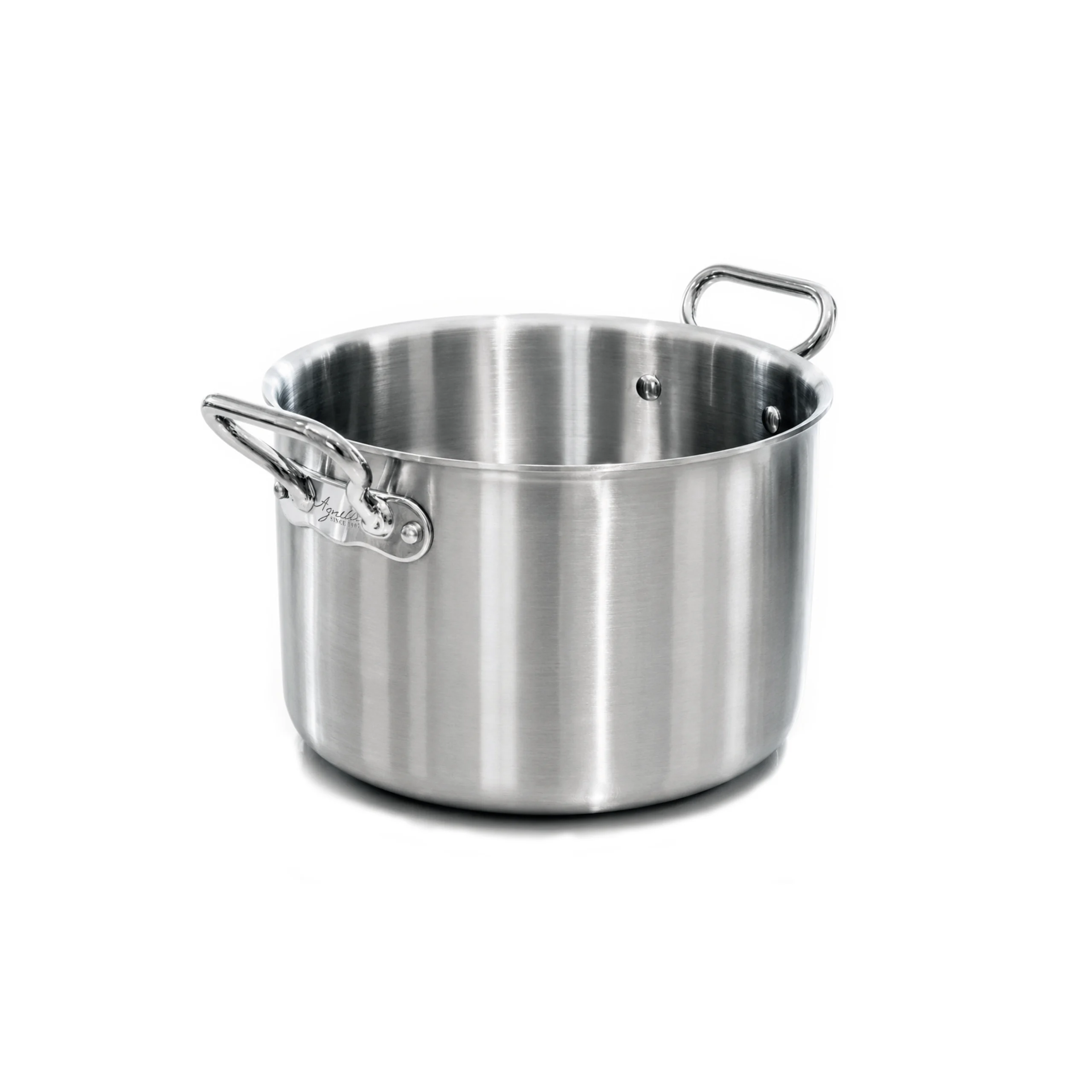 Casseruola alta in Aluinox 3ply Satinato con 2 Maniglie in Acciaio Inox