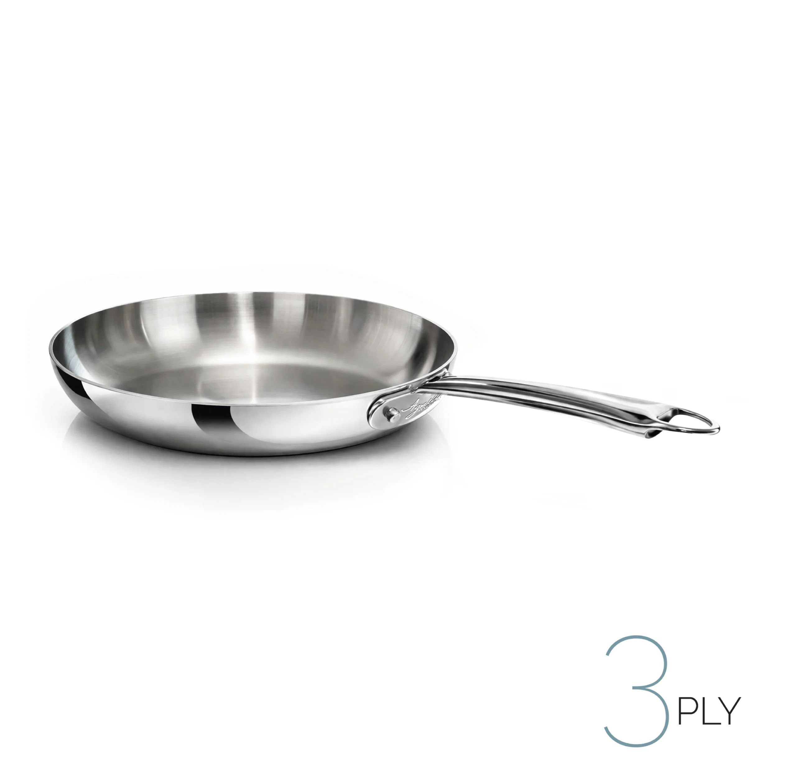 Padella in Aluinox 3ply Lucido 1 Manico in Acciaio Inox