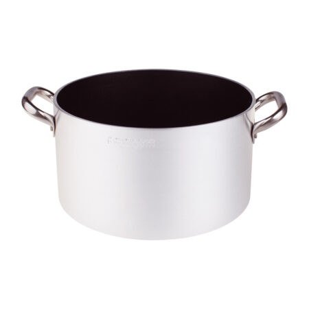Casseruola alta in alluminio antiaderente 5mm - 2 maniglie