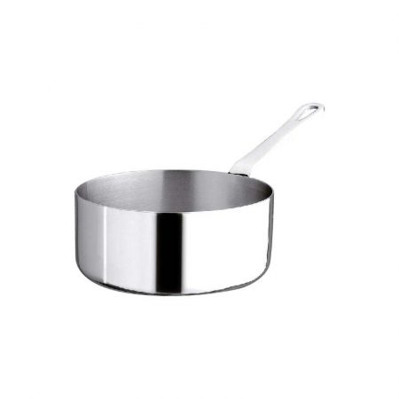 Casseruolino 1932 basso in aluinox 3mm - 1 manico