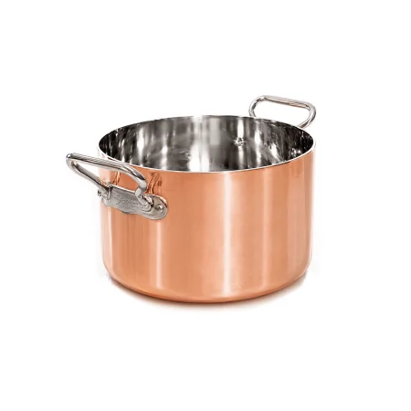 Casseruola alta in Copper4 con 2 Maniglie in Acciaio Inox