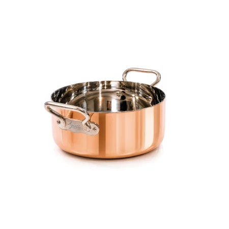 Casseruola bassa in Copper4 con 2 Maniglie in Acciaio Inox