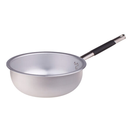 Padella a mantecare in alluminio 3mm - 1 manico