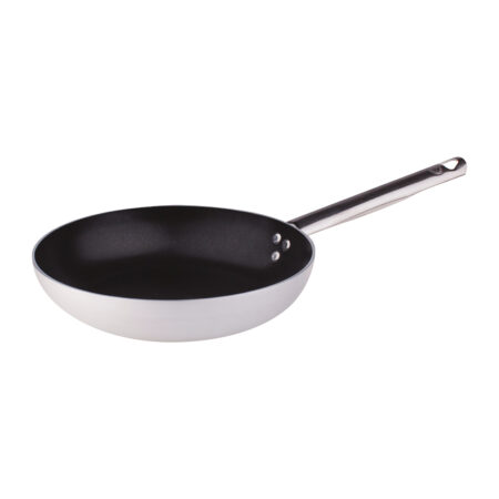 Padella svasata bassa in alluminio antiaderente 3mm - 1 manico