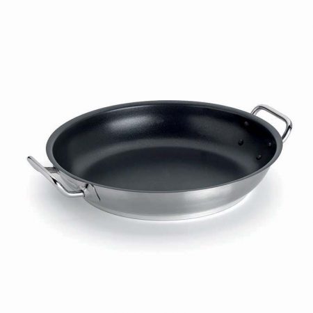 Tegame antiaderente in acciaio inox - 2 maniglie