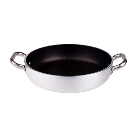 Tegame in alluminio antiaderente 5mm - 2 maniglie