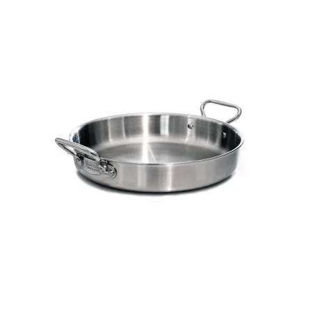Tegame in aluinox 3ply satinato - 2 maniglie inox