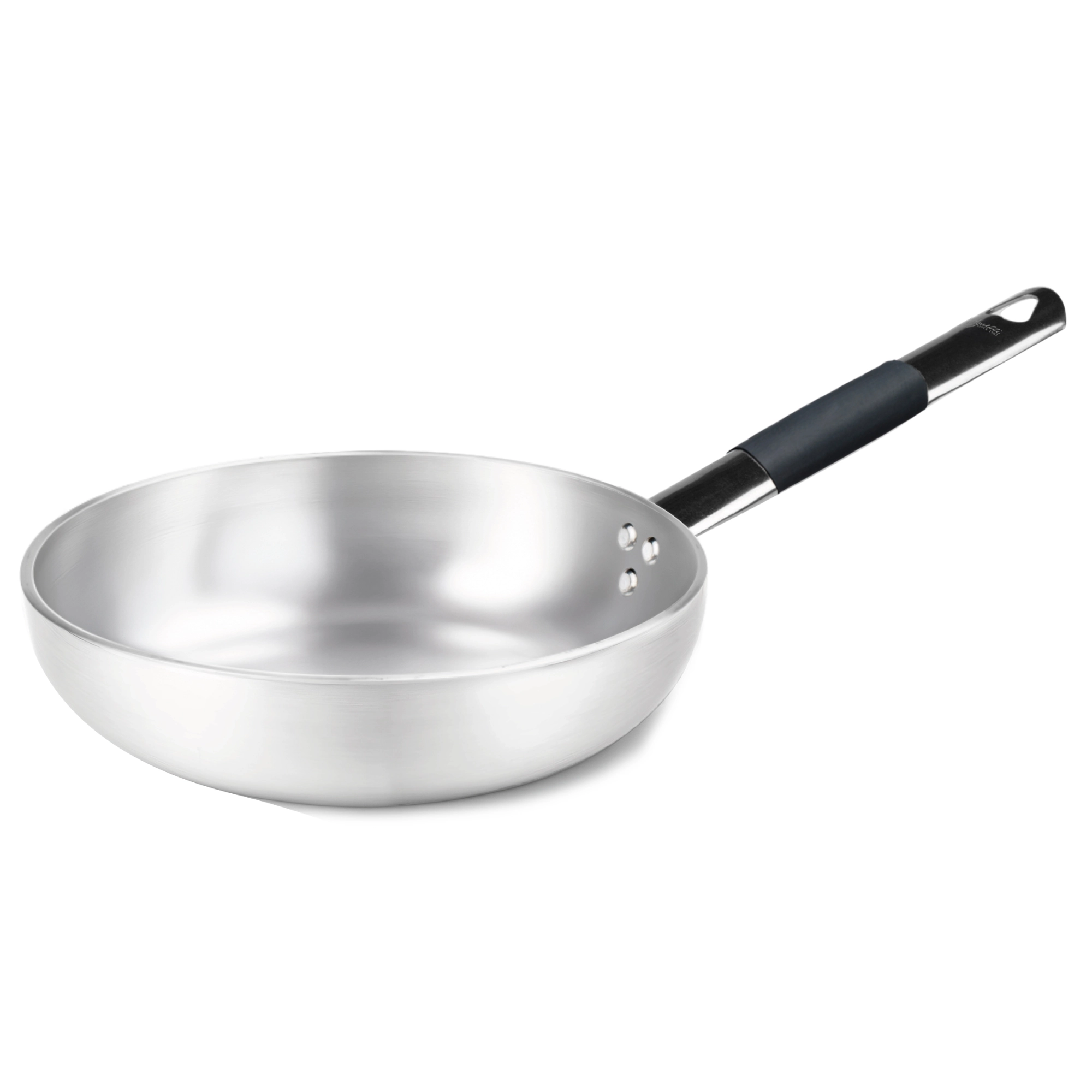 Padella svasata alta a saltare in alluminio 3mm - 1 manico - immagine 2