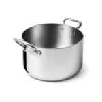 Casseruola bassa in aluinox 5ply - 2 maniglie