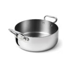 Casseruola bassa in aluinox 5ply – 2 maniglie