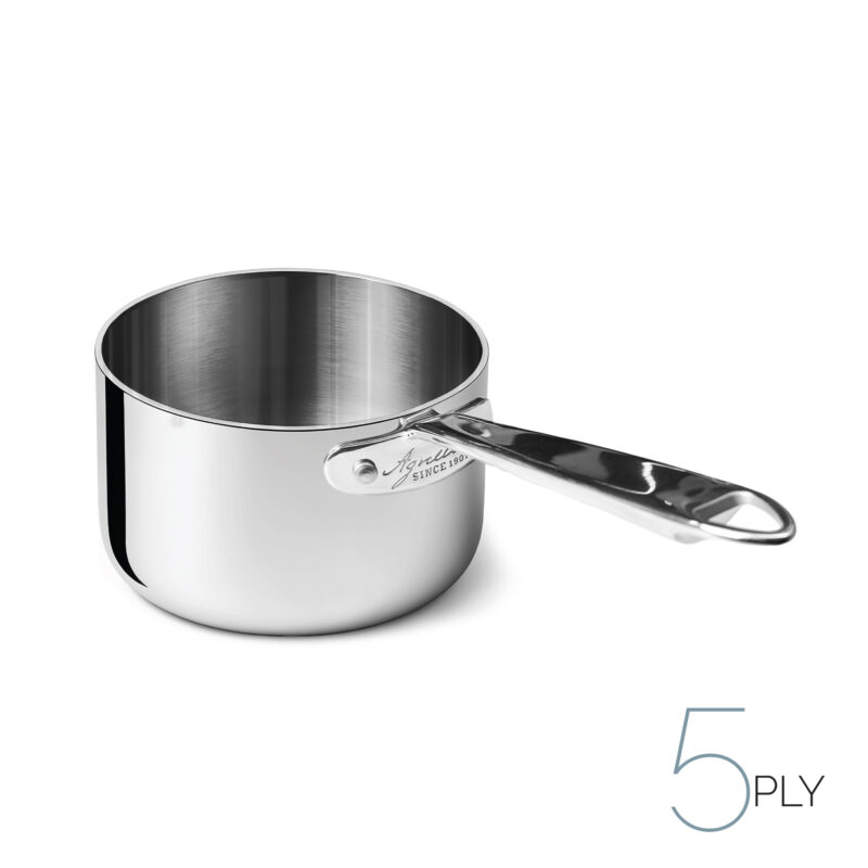 Casseruola alta in aluinox 5ply lucido - 1 manico inox