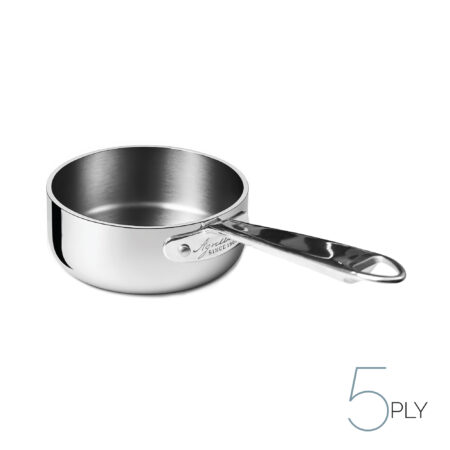 Casseruola bassa in aluinox 5ply lucido - 1 manico inox