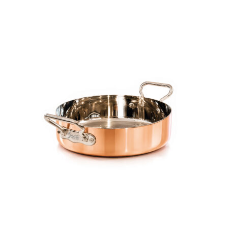 Rondeau in Copper4 con 2 Maniglie in Acciaio Inox