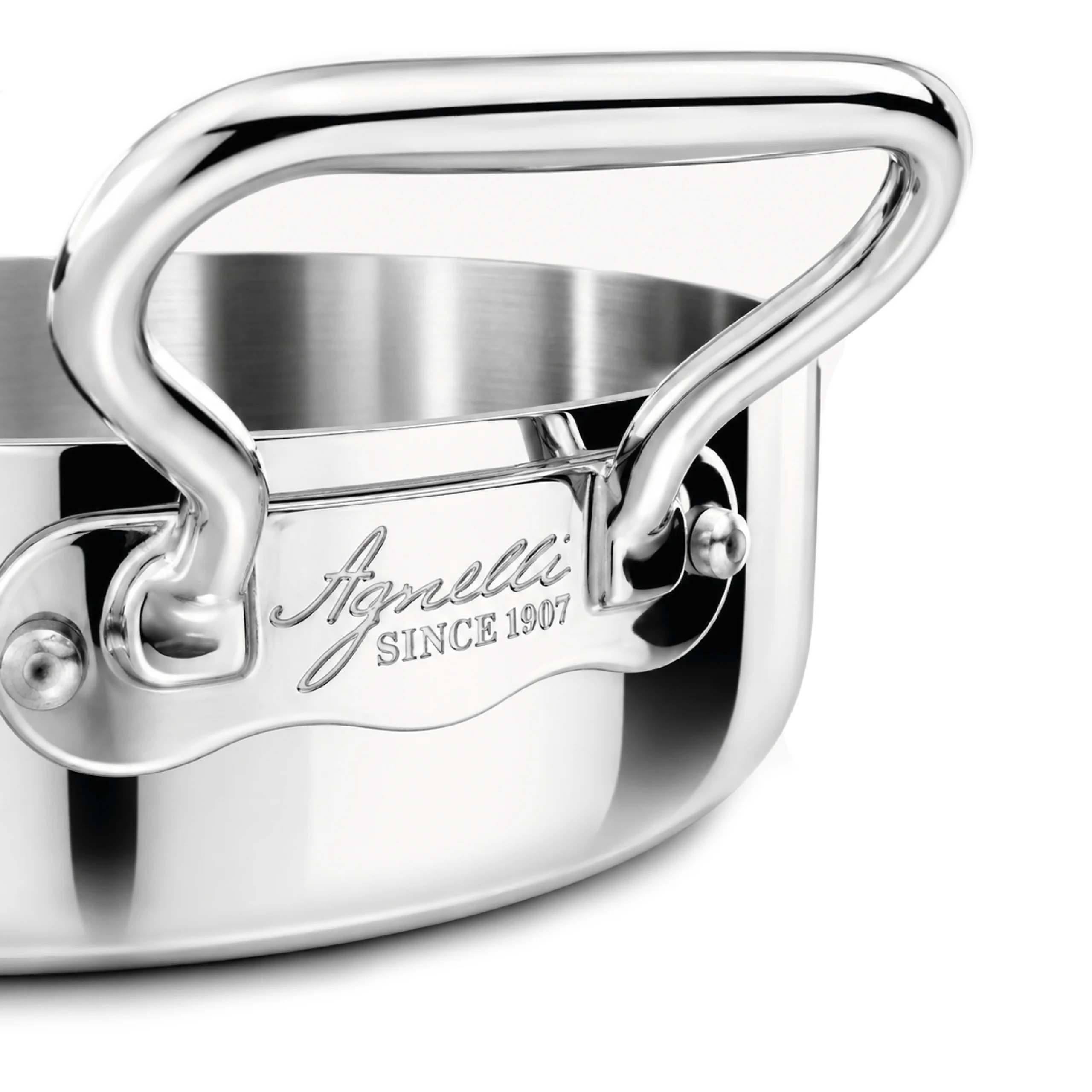 Tegame in aluinox 3ply lucido - 2 maniglie inox - immagine 3