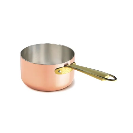 Casseruola alta in Rame Liscio Stagnato con 1 Manico in Acciaio Inox